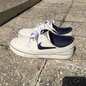 Nike SB Zoom Stefan Janoski White and Navy Blue
